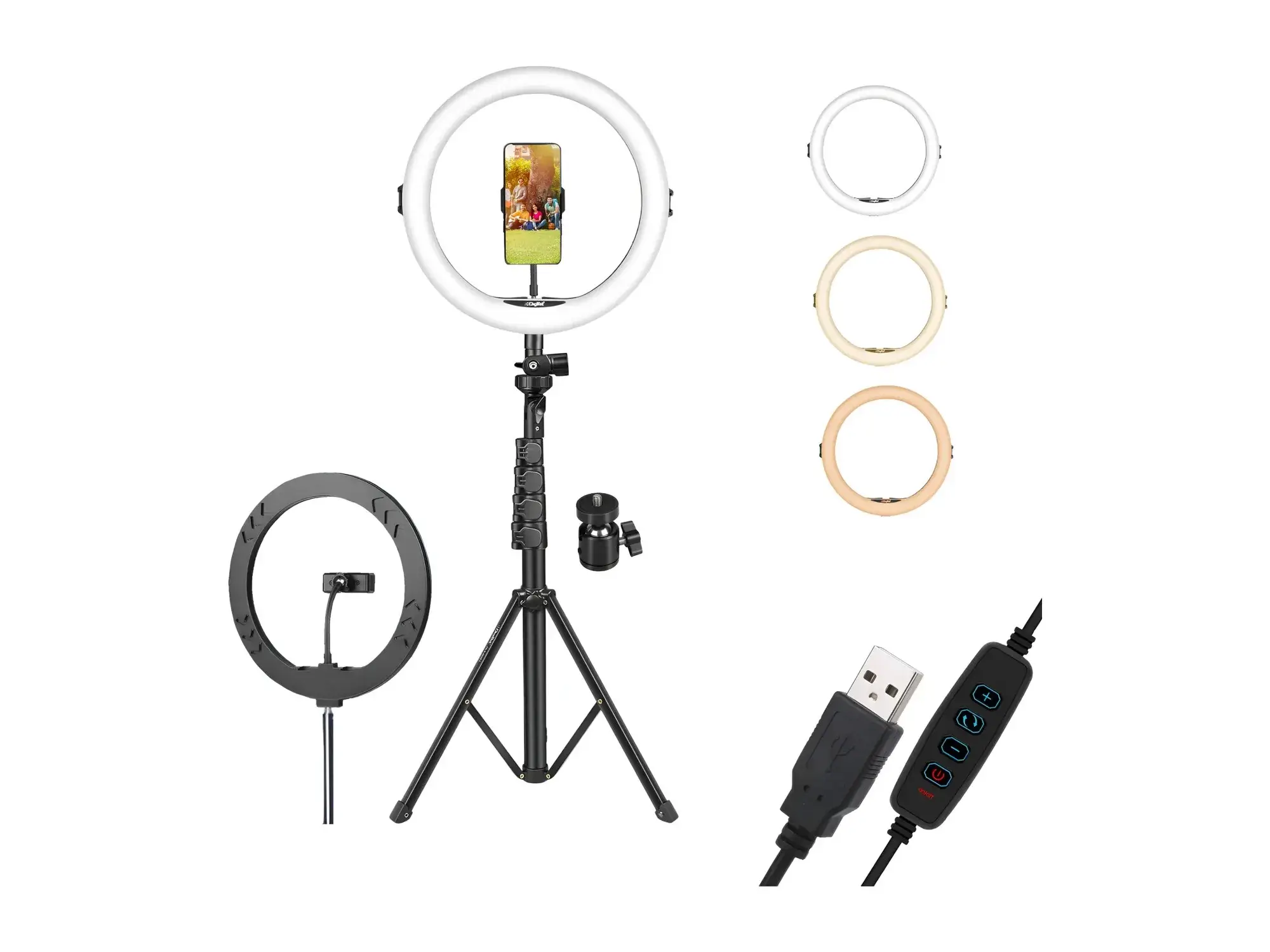Digitek DRL 14C LED Ring Light with Tripod Stand
