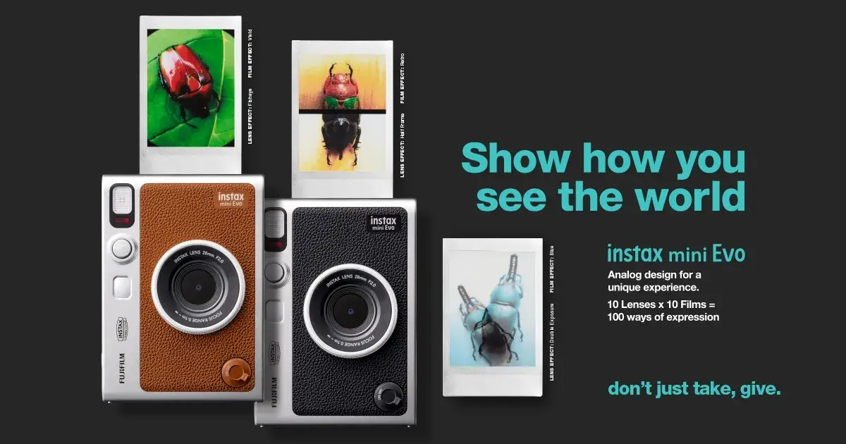 Fujifilm Instax Mini Evo hybrid instant camera