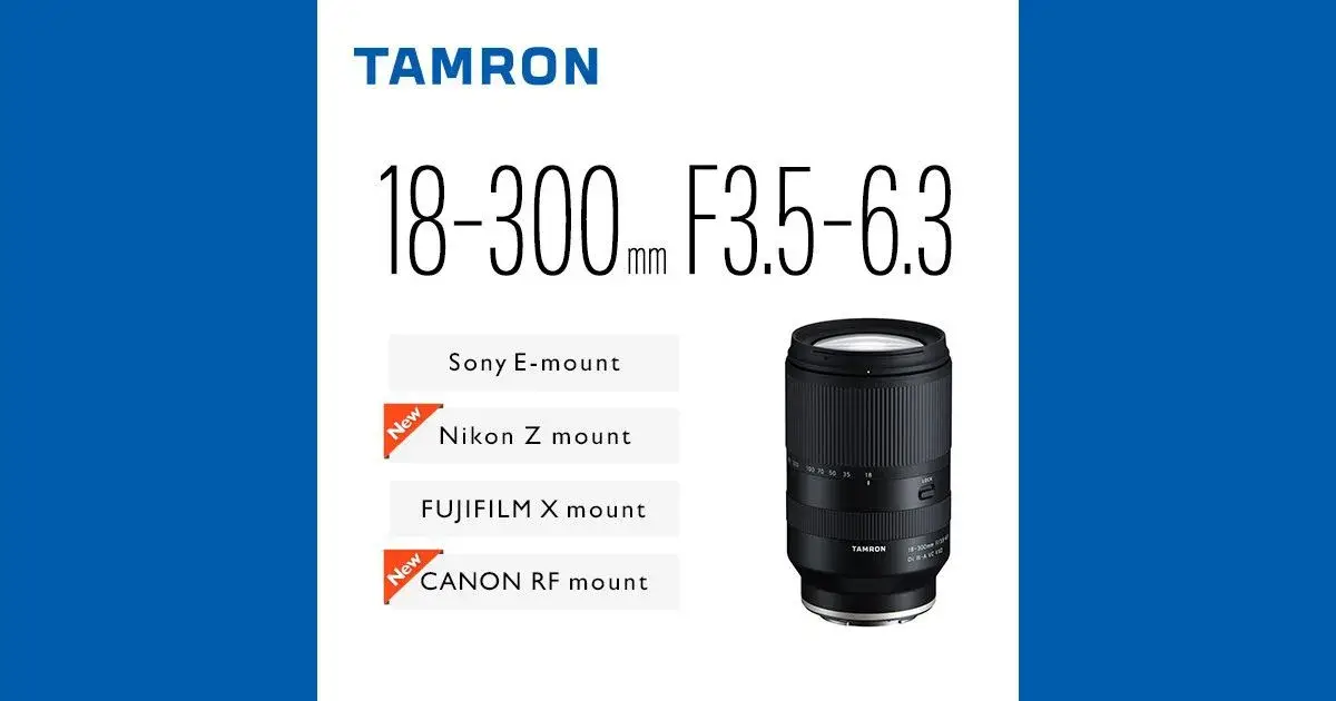 Tamron 18-300mm f/3.5-6.3 Di III-A VC VXD